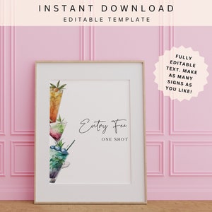 Printable Bachelorette Party | Bachelorette Party Decorations | Bridal Shower Decor | Templett Instant Download | Bride To Be | HEN01