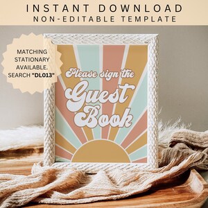 Sunshine Baby Shower Guest Book Sign | Baby Boy Shower Decor | Here Comes The Son Baby Shower Signage | Boy Sonshine Shower I DL013