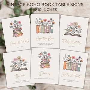 First Chapter Birthday Sign | Editable Table Sign Template | One for the Books Décor | Digital Download |                Storybook | DL016
