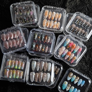 Lucky Mystery Nail Box | 3 Unique Sets of Press-On Nails | Surprise / Blind Box / Gift