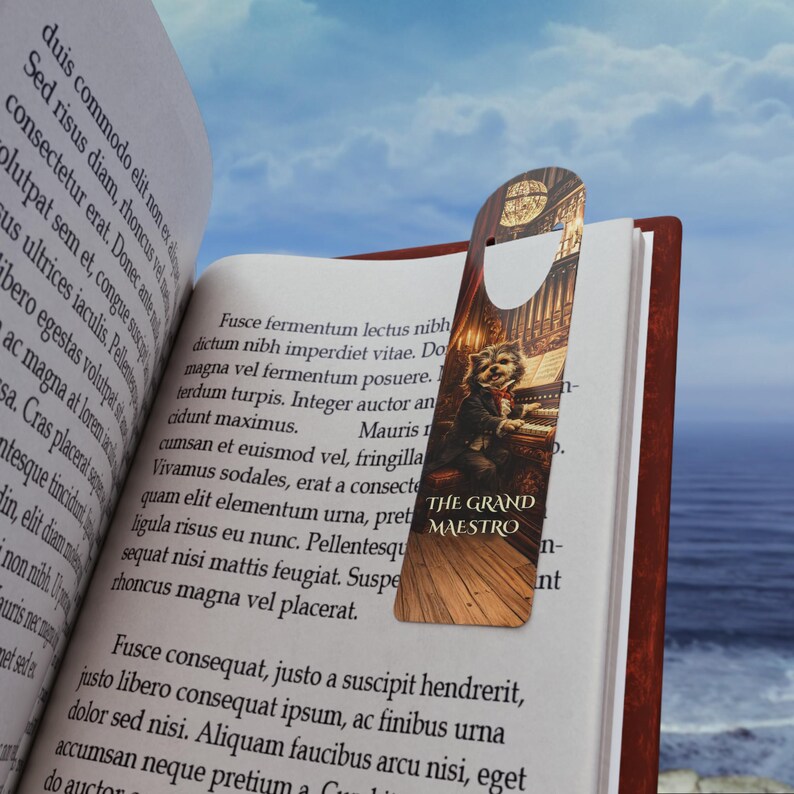 Grand Maestro Organist Bookmark | Vintage Concert Hall Musician ...