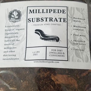 Millipede Substrate: The Best dirt for Millipedes with Compost and Hardwood Mulch, Shredded Leaf litter and extra calcium. NO COCO.