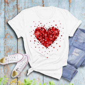 3D Heart Shirt, Valentines Day Shirt, Valentine Shirt, Cute Valentines Gift for Her, Funny Shirt, Matching Couple Shirts, Love Shirt, Xoxo