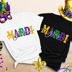 Mardi Gras Shirt, Mardi Gras Carnival, Fat Tuesday Shirt, Fleur De Lis, New Orleans Saints Shirt, Mardi Gras Party, NOLA Tee, Gift for Her