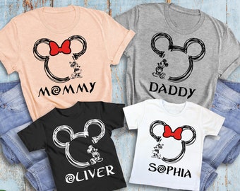 Mickey Sketch Shirt, Disney World Trip Shirt, Disney Family Shirts, Disney Vacation, Minnie Sketch Shirt, Matching Disney Couple Shirt 22723
