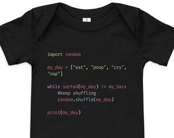 Code Baby | Day in the Life | Programming One Piece | Baby Bodysuit