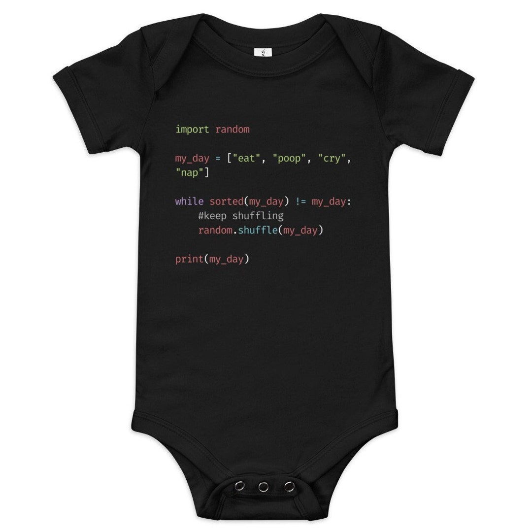 Code Baby | Day in the Life | Programming One Piece | Baby Bodysuit - Etsy