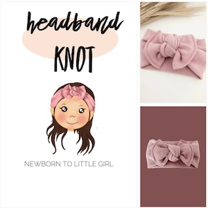 HEADBAND KNOT Baby to little Girl pdf sewing pattern, hairband sewing pattern