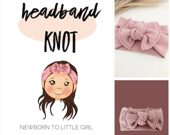 HEADBAND KNOT Baby to little Girl pdf sewing pattern, hairband sewing pattern