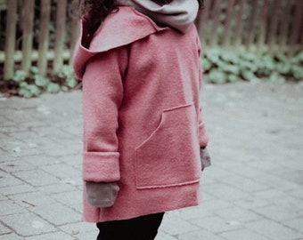 LAZY HOODIE WALK padrão de costura em pdf, padrão de costura, moletom com capuz para atividades ao ar livre, meninos e meninas
