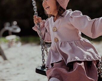 GIRLY CARDIGAN padrão de costura pdf, padrão de costura para bebês, meninas, crianças
