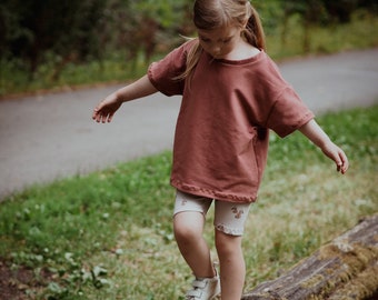 OVERSIZED SHIRT a little bit crop & long pdf sewing pattern, sewing pattern shirt