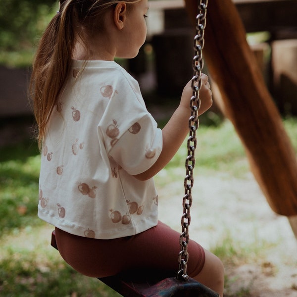 OVERSIZED SHIRT a little bit crop & long, pdf Sewing pattern, Schnittmuster tshirt, jungen, Mädchen, baby