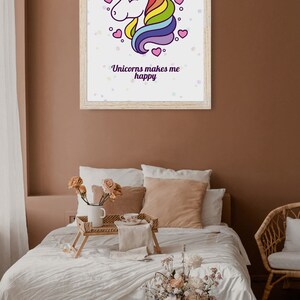 Digital Download - Unicorns makes me happy (JPEG and SVG) CRICUT ready