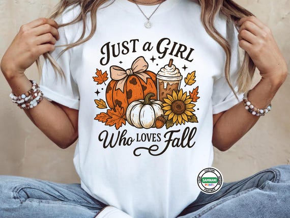 Pumpkin Spice Fall Graphic Tee, Sunflower Autumn Shirt