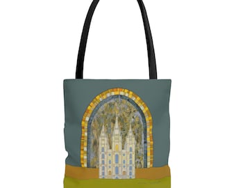 LDS Salt Lake Temple Tote Bag (Blue - 3 sizes)