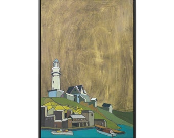 Light House Print by Andrew Ballstaedt Gallery Canvas Wrap Floating Frame