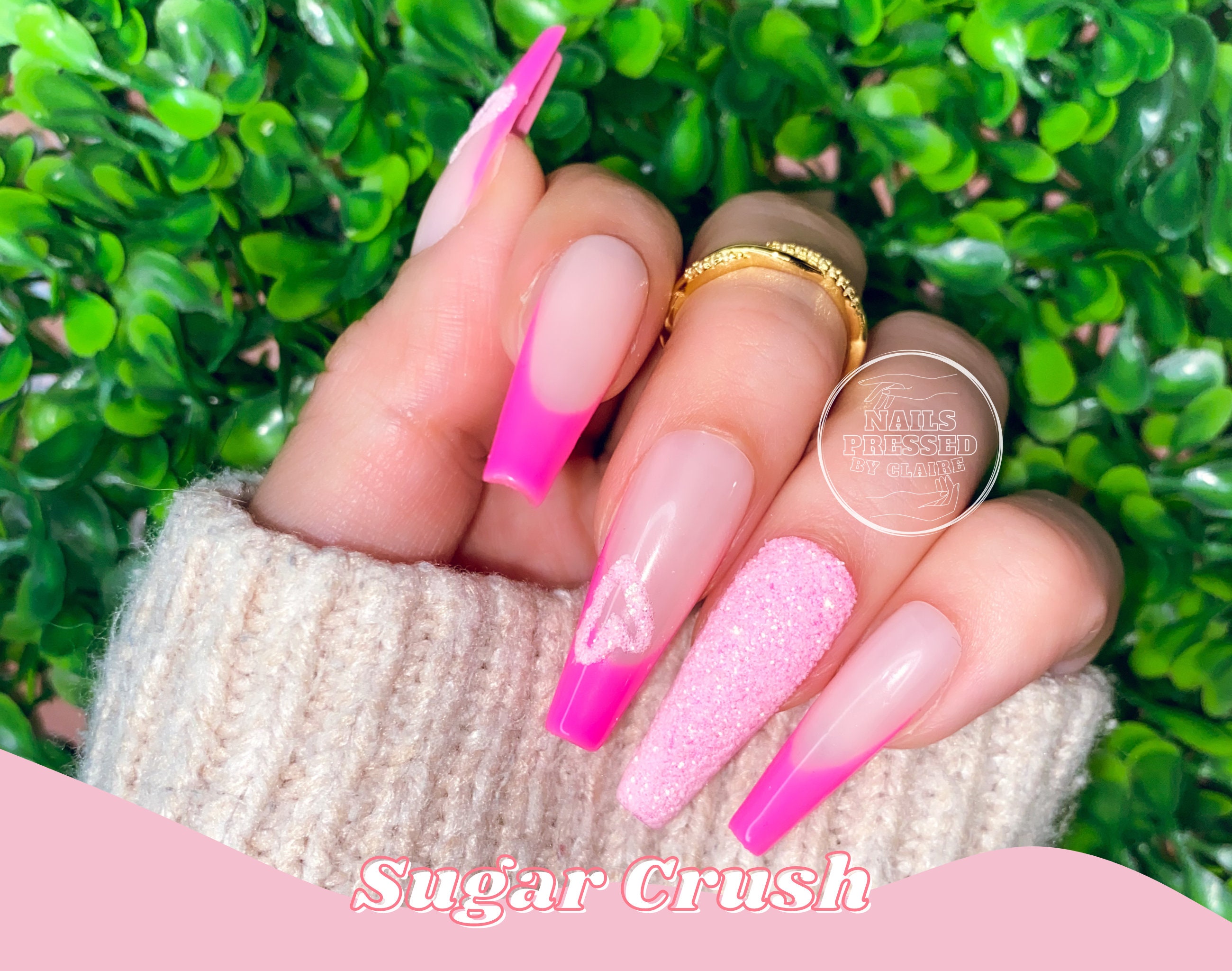 Pink French Tip - Etsy Pink French Tip - Etsy