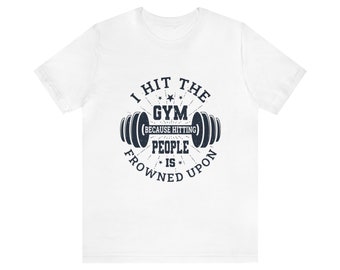 Hitting the gym t-shirt