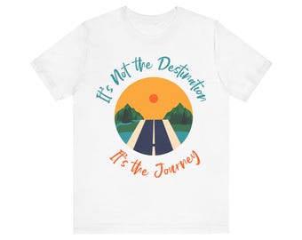 T-shirt uniseks kamperen, T-shirt natuurliefhebber, top voor outdooravontuur, wandelshirt, Wanderlust-kleding