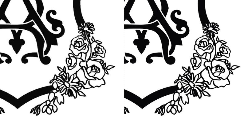 Bitmap to Vector Conversion | Black & White Artwork to EPS/SVG | Clean ...