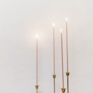 Color Beeswax Candles - TAPER 340mm SET - Straight Tall Thin Organic Candles Christmas Birthday Dinner Wedding Special Occasion