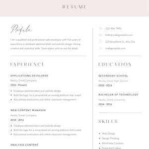 Aesthetic Resume Template and Cover Letter Duo!