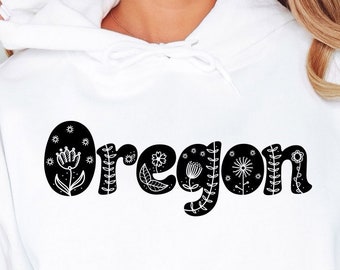 Oregon Hoodie Gift for Oregonian PNW Gift Ideas for Oregon Lover Sweatshirt Unisex Pullover Gifts for Outdoors Cute Oregon Sweater Portland