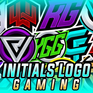 Te crearé un logotipo de juego con tus iniciales para tu canal de YouTube, Twitch o streaming.