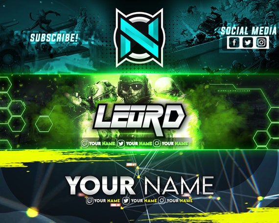 Gaming Banner, eSports Design For , Twitch, Twitter