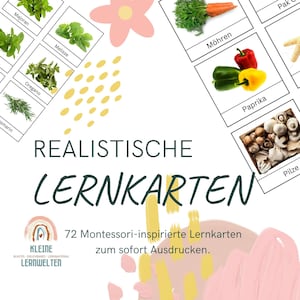 72 x Groenten Kruiden Taalkaarten Peuter, Montessori, Flashcards, Leerkaarten, Winkelen, Downloaden