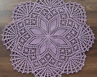 Handmade Crochet Doily – Vintage Table Topper or Accent for Tables, Shelves, Trays