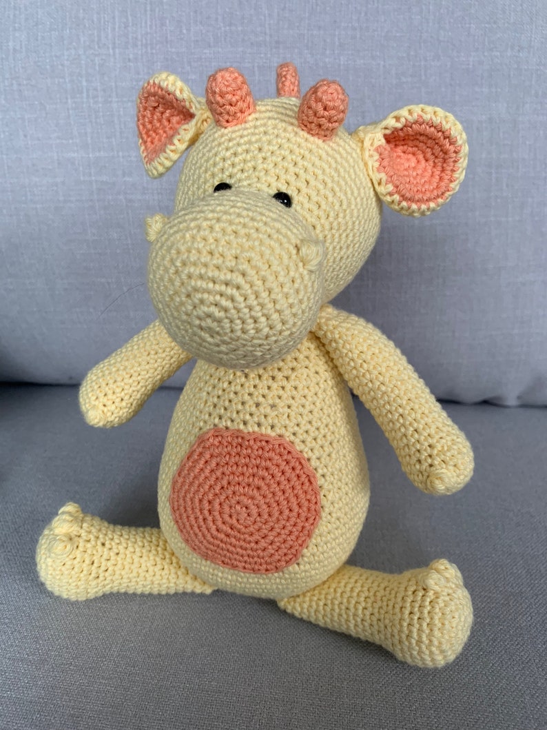 Crocheted Baby Dragon Stuffed Animal Amigurumi Etsy