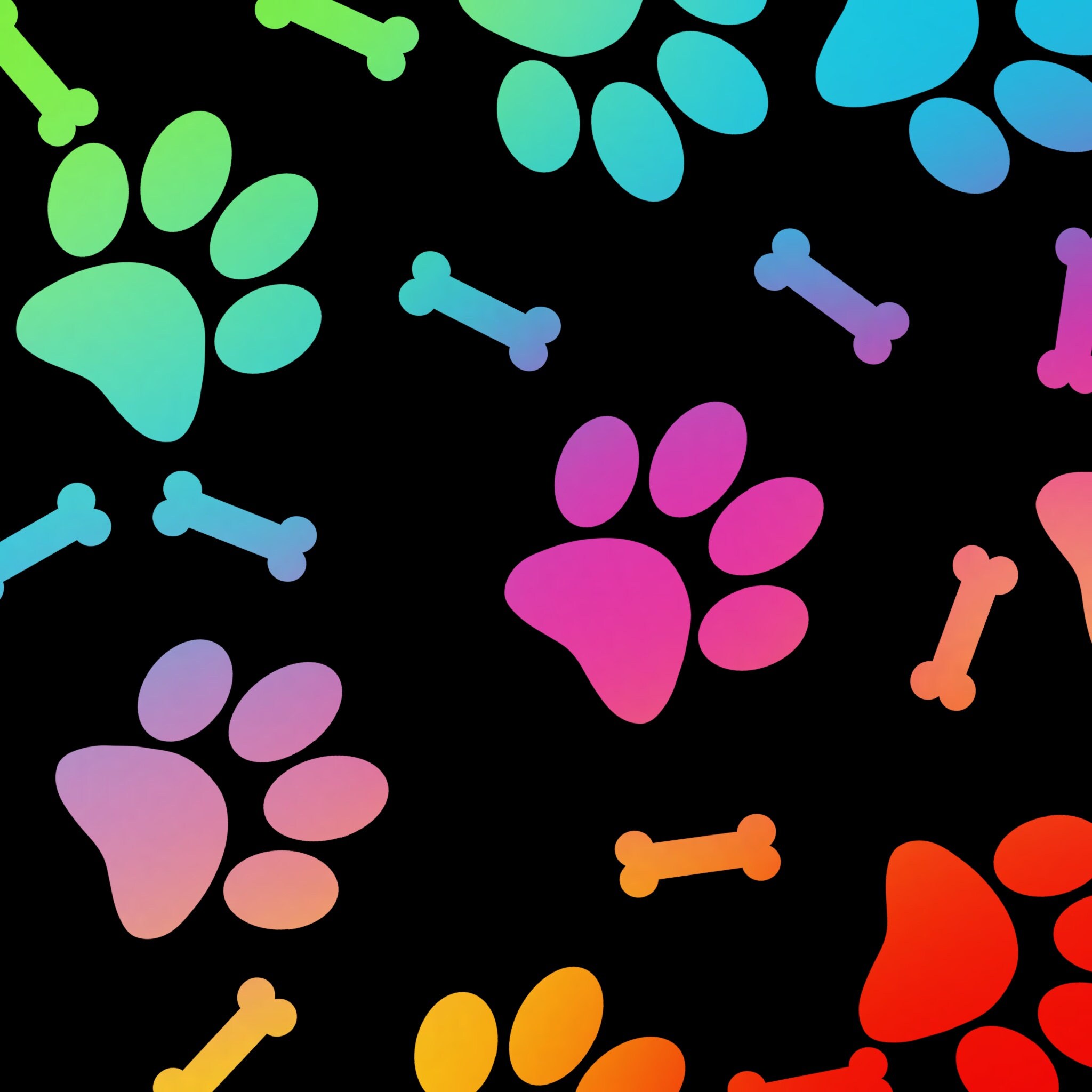 Animal Procreate Brush Stamp Set Dog Paws Cat Paws Dog Etsy