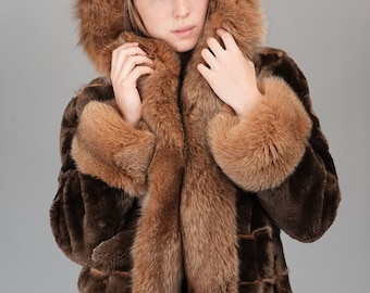 Real Gray Fur Jacket Real Shearling Fur Coat Grey Shaggy Fur Jacket Warm Furry Jacket. Minimalist Outerwear Y2k Clothing Gift for Her him Etsy
