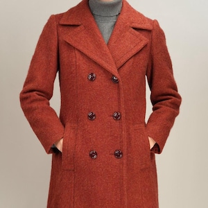 Veste En Laine Express Rouge Foncé - Taille 4, Style Blazer - Occasion Très Bon état