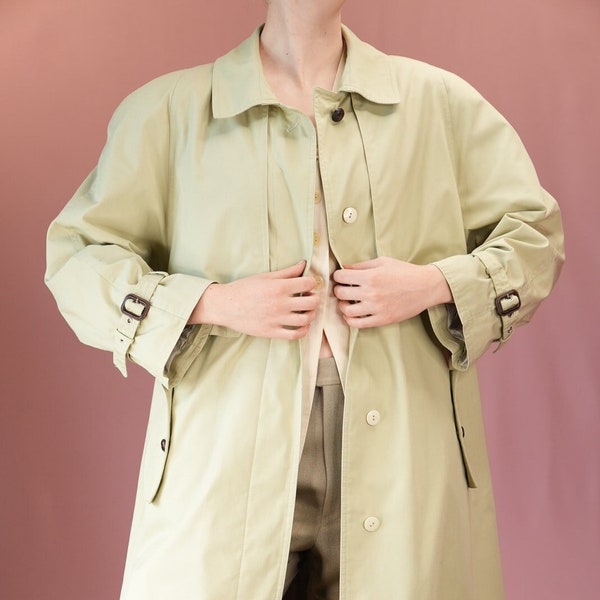 trench classique vintage en Beige | Unisexe | Années 90