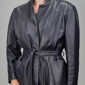 Exceptional 80s Purple Leather Jacket | Buttery Soft Leather | Sleek Silhouette with Pleats | Italian Craftsmanship | Women's M-XL