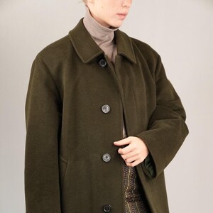 Merlet Green Loden Coat Men, Vintage Wool Coat, Green Mens