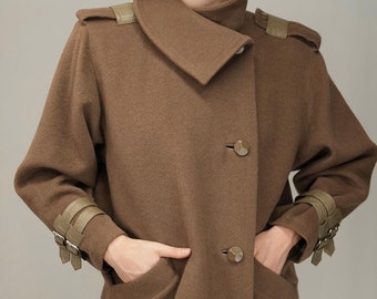 Vintage YSL Yves Saint Laurent Wool Long Coat - Etsy