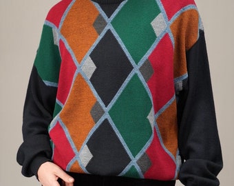 トップス 80s 90s IL GRANCHIO design cardigan トップス 80s 90s IL GRANCHIO design cardigan Vintage 90's Il