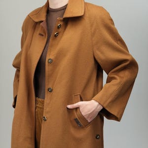 Vintage Dolomiten Loden Wool Coat in Camel | Austrian Virgin Wool Jacket | Women's Size M