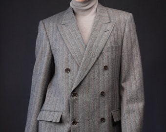 Vintage Double-breasted Wool Blazer | Made in Italy