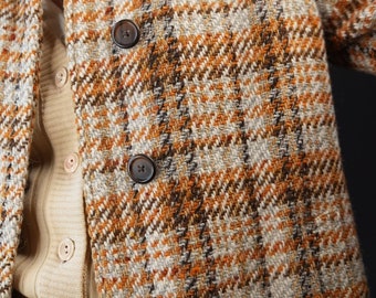 BURBERRYS Vintage Tweed Wool Coat | Irish Tweed | Made in England