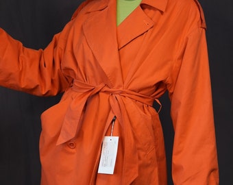 MARELLA Vintage Trench-Coat bright orange / Made in Italy