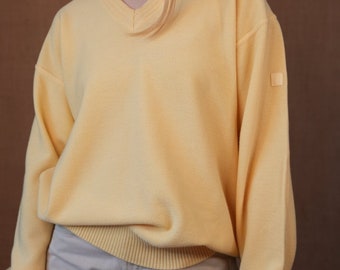 Light Yellow Wool Sweater März / Made in West Germany