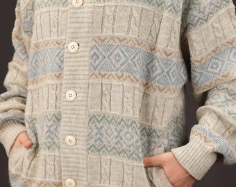 トップス 80s 90s IL GRANCHIO design cardigan Il Granchio Vintage 90s Cardigan - Size XL - Etsy