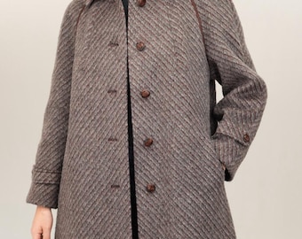 Luxury Vintage Mohair Wool Coat | Made in West-Germany, 1980s | Women&#39;s Size M-L