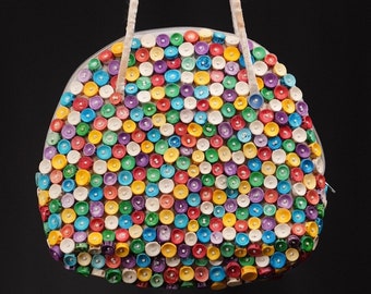 Vintage Beaded Handbag colorful