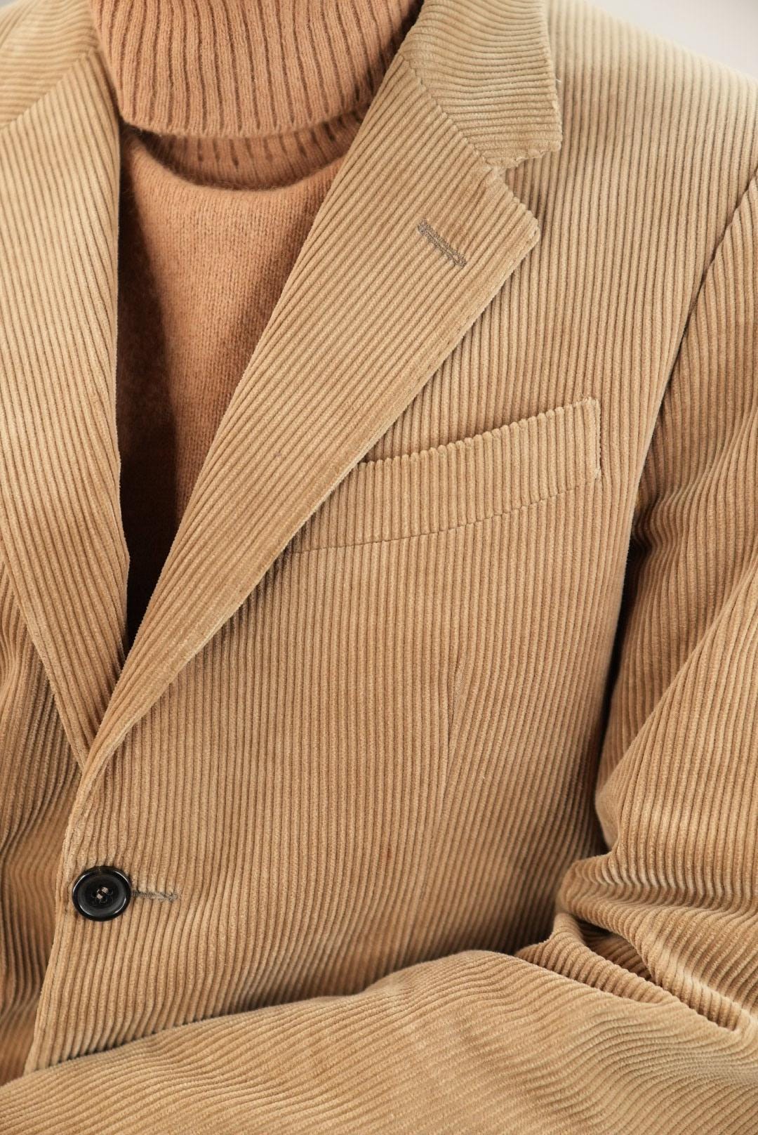 トップス 1980s mariomatteo made in ITALY corduroy Italian Vintage Corduroy Blazer in Classic Beige | Mario